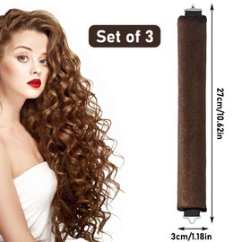 3 Stück Weich Samt Heatless Curls Band Lockenwickler Über Nacht Mit Haken Sätze Locken Ohne Hitze Lockenwickler Zum Schlafen Locken Ohne Hitze Für Lange Kurze Haare Glattes Oder Lockiges Haar