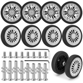 8 Pieces Luggage Wheels Replacement Luggage Wheel Replacement Kit Wear-resistant Luggage Wheels Replacement Wheels for Most Suitcases Quiet and Durable Replacement Wheels for Suitcase Replacement
