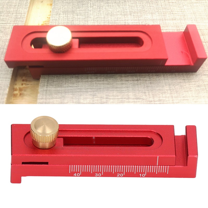 Depth Measuring Ruler Saw Gaps Gauge Aluminium Alloy 5‑40mm Tool
