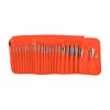 The Neon Orange 24 pc Brush Set.