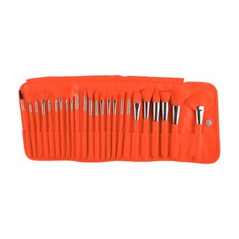 The Neon Orange 24 pc Brush Set.