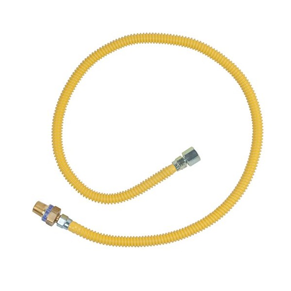 BrassCraft CSSL45R-36 P Safety PLUS Gas Appliance Connector with 3/8"