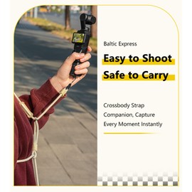 LICHIFIT Adjustable Buckle Dual Head Lanyard for DJI OSMO Pocket 3 Hands-free Neck Strap Hanging Sling Anti-fall Rope