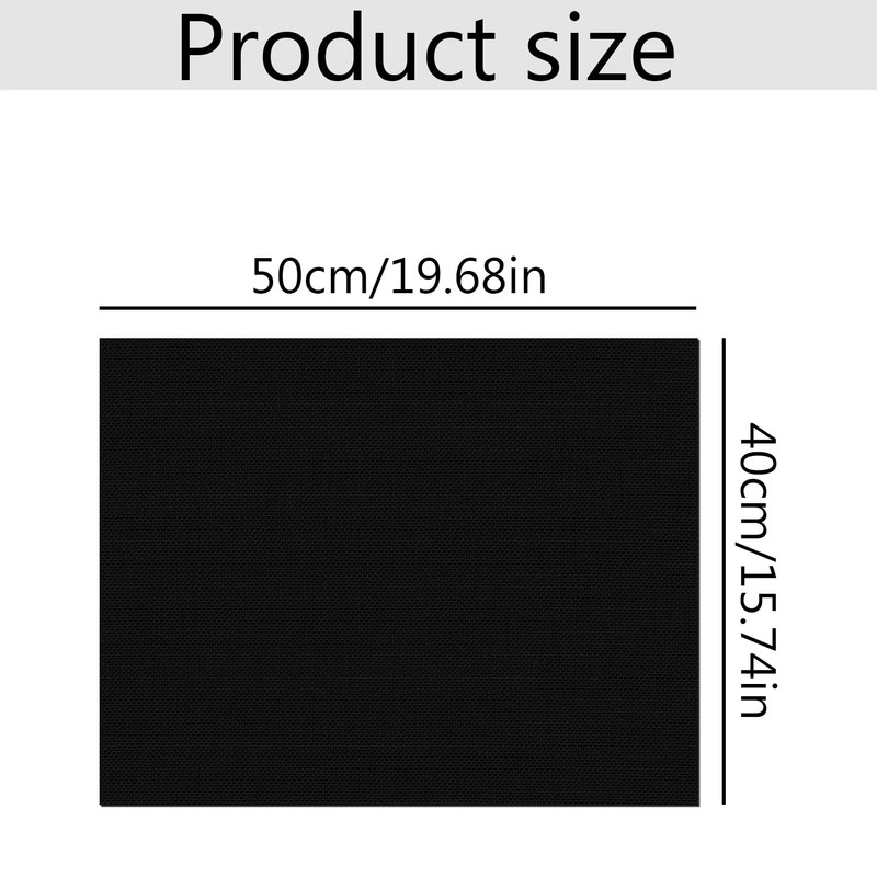 Lotsdonxia 2 Pcs Reusable High-Temperature Black Oven Liner Eco-Friendly Non-Stick