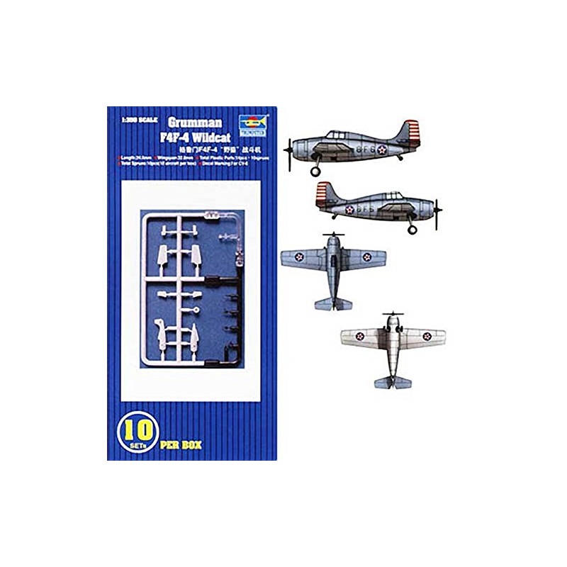 F-4F4 Wildcat 10 Pack 1/350 Trumpeter
