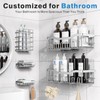 EUDELE 5-Pack Rustproof Stainless Steel Shower Caddy – No Drill