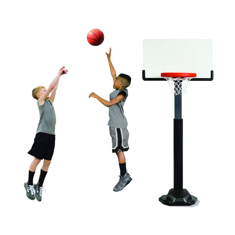 Huplay Pro Large Adjustable Post Basketball Set