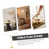 FUNOMOCYA Desk Flag Stand with Stable Base for Office Conference
