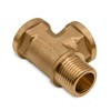 T Adapter 1/2 inch Female Pipe Thread Adapter Fittings Brass