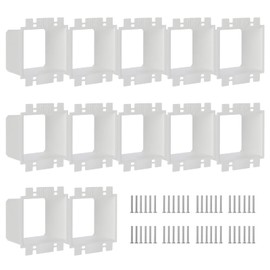 OwnMy 12PCS Electrical Outlet Box Extenders 2 Gang Electric Outlet Box Extenders, Double Gang Box Extenders Electric Box Extenders 2-Gang Electrical Box Extenders Power Switch Receptacles Extenders