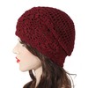 Zlyc Women's summer knitted hats, handmade crochet hat, slouch beanie,