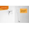 Guardianite Premium Refrigerator Lock with Built-in Keyed Lock (White)