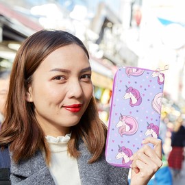 with for Wallet Pu Lovely Pretty Zipper Cartoon Compartments Coin Leather Ladies Long Girls Zip