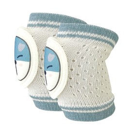 allydrew Protective Baby Knee Pads for Crawling, Blue Dog