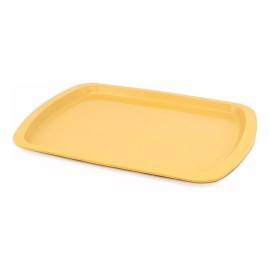 Medegen Charola Plastico Comida Rectangular 21 Cm X 14cm Oro Medegen