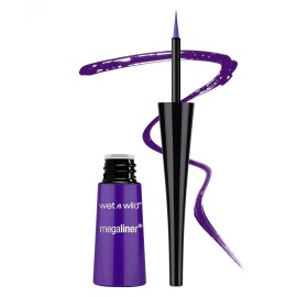 wet n wild MegaLiner Liquid Eyeliner - Black, Dark Brown, Purple, Electric Brown - Electric Purple