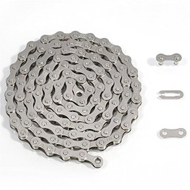 ZHIQIU FSC F410 1-Speed Bicycle Chain (1/2 x 1/8-Inch, 104L) (CP-Silver)