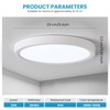 queffigle 23cm LED Ceiling Light 24w 2664LM Dimmable 3000-6500K with