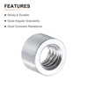 DTGN 1/4 20x6mm(DxL) Round Coupling Nuts for Mechanical Connecting Aluminum