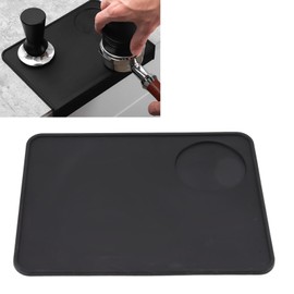 Chazcool Espresso Tamping Mat, Café Tamper Almohadilla Antideslizante, Café Tamper Holder Estera Silicona Espesar, Soporte para Manipulación de Café 7.8 x 5.9 Pulgadas, Esterilla para Manipular Café
