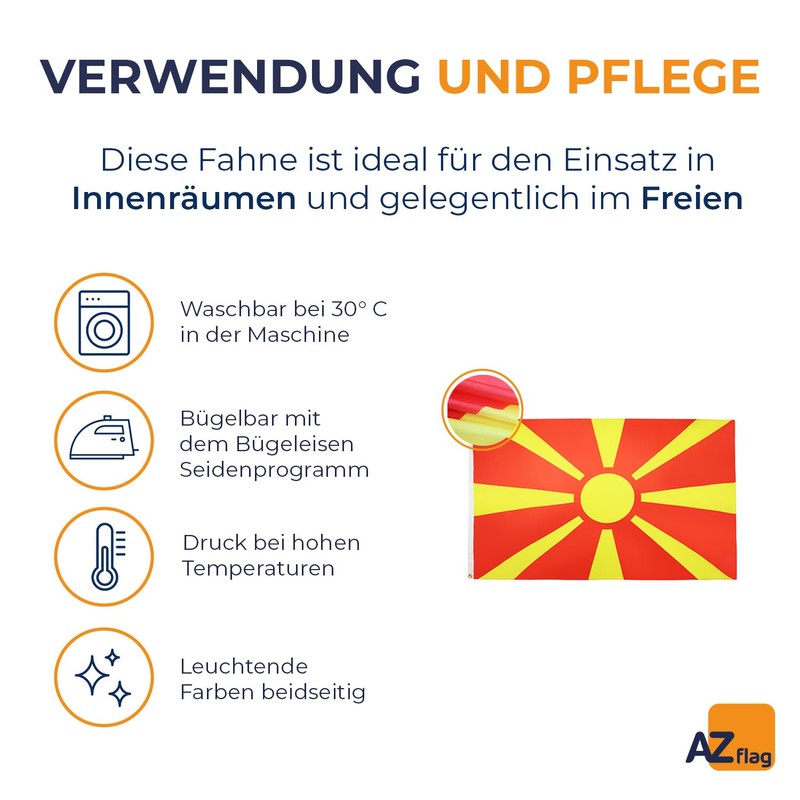 AZ FLAG - Flag of Macedonia - 150 x 90