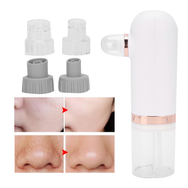 Small Bubble Pore Cleaner 4 Suction Head Electric Blackhead Removal