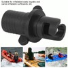 Qiilu Inflatable Pump Adaptor Adaptateur Pompe Air Track Black Plastic