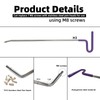 NIUVOCY 59pcs Paintless Dent Rods Repair Tools with Knock Down