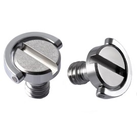 1/4 Inch Screw, Camera Securing Screw with D-Ring, Camera Screw Adapter Set, Connecting Screw, Fixing Screw Adapter, Photo Assistant Tool (Pack of 2)