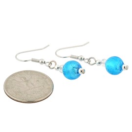 GlassOfVenice Beatrice Murano Glass Dangle Earrings - Blue