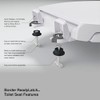 Kohler K4713-RL-7 French Curve Elongated Closed-Front Toilet Seat with Soft