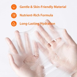 GUOYAOLIFU 5PCS Animal Face Masks Skincare Face Masks Spa Masks - Natural Ingredients Moisturizing and Protecting Delicate Skin for Winter