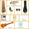 Everjoys Soprano Ukulele Beginner Pack-21 Inch w/Free Online Lesson Gig