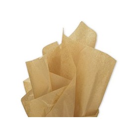 MustBeBonkers Tissue Wrapping Paper Sheets - 16gms - Acid Free - 50x75 cm (Natural (Tan), 10)