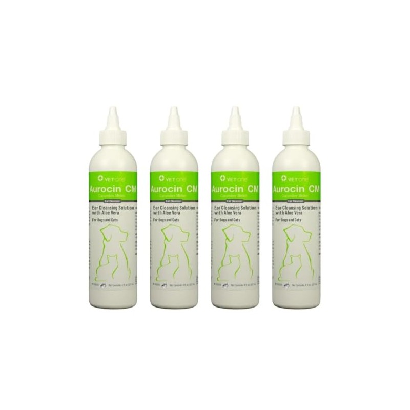 VetOne 4 Pack Aurocin Ear Cleaner