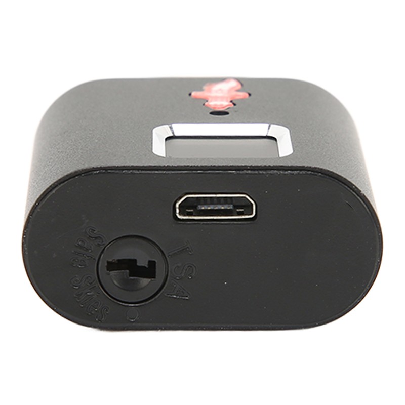 Fingerprint Padlock Biological Recognition Aluminium Alloy USB Rechargeable Support 10