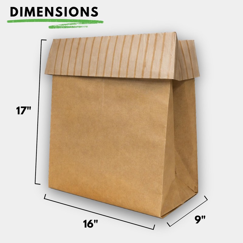 Dano Pre-Cuffed Paper Trash Compactor Bags (50 Pack) | Heavy