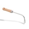 EYVRPAU Weeder Stainless Steel Manual Weeder Root Weeder with Wooden