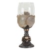 SUMMIT COLLECTION Underworld Upside Down Ossuary Skull Wine Goblet Glass