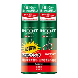 【医薬部外品】インセント 薬用育毛トニック育毛剤 無香料 180gペアパック 男性向け