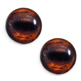 25mm Brown Horse 1 Inch Glass Eyes Realistic Animal Pair for Art Dolls, Sculptures, Props, Masks, Fursuits, Jewelry Making, Taxidermy, and More
