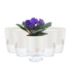 ShineMe Self Watering Pots, 5 Pack Self Watering Planters for