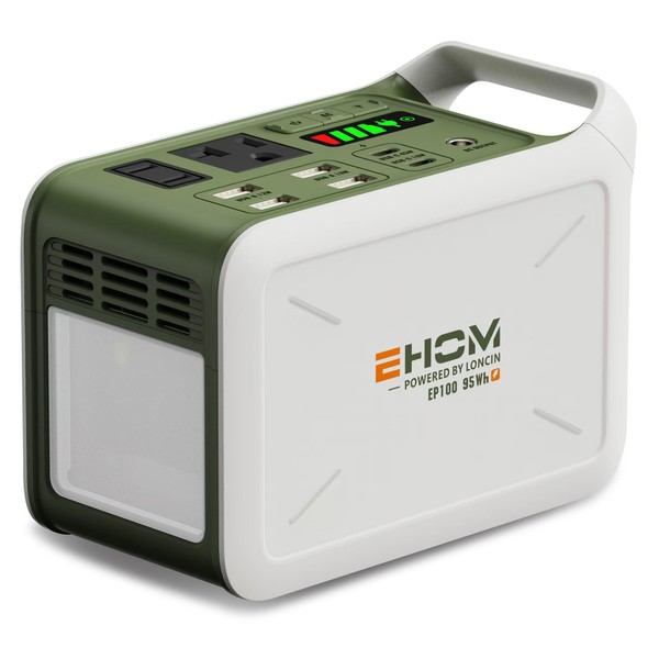 EHOM Portable Power Station 95Wh, 100W (Peak 120W), EP100-2 Camping