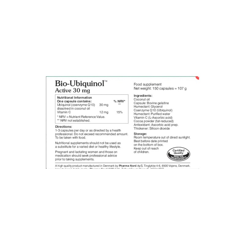 Pharma Nord – CoQ10 Ubiquinol • 30 mg Powerful Antioxidant
