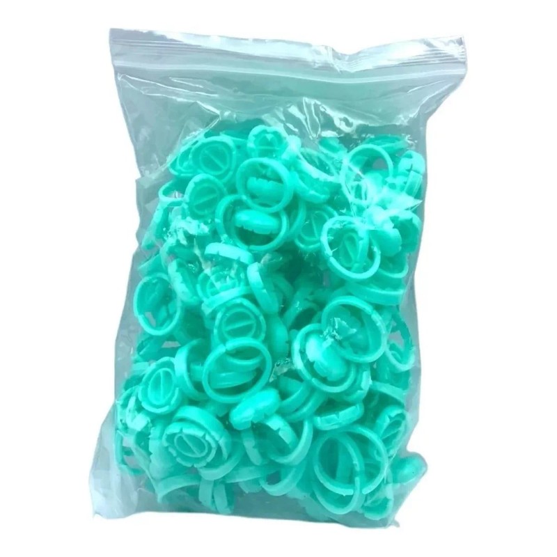 Unic 100 Anillos Para Pegamento Pestañas Mink De Corazon A