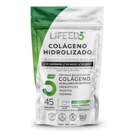 Colágeno Hidrolizado Probióticos Prebióticos Enzimas Digestivas Inositol Lifeed5 45 Porciones