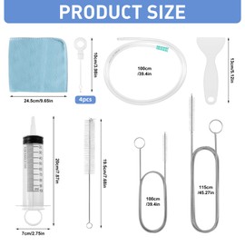 11-Piece Fridge Cleaning Set, Fridge Discharge Excavator, Fridge Discharge Excavator and Cleaning Kit, Fridge Excavator Set for Household Cleaning of the Fridge, Kitchen