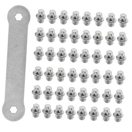 Mikinona Bike Pedal Screws Silver Skid Nails High Hardness Corrosion Resistant Replacement Bolts for Road Mountain Folding Bicycles Maintenance