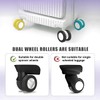 loooghom 16Pcs Luggage Wheel Covers,Silicone Suitcase Cover for 2-2.4'' Spinner