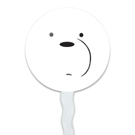 We Bare Bears Ice Bear Cupcake Picks Toppers Decoration Set of 6